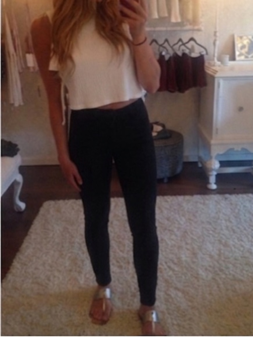 Black jeggings